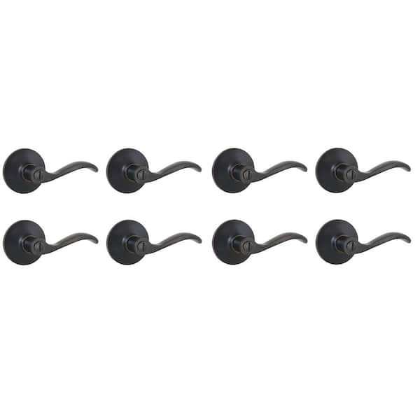 Naples Aged Bronze Bed/Bath Door Lever 8-Pack