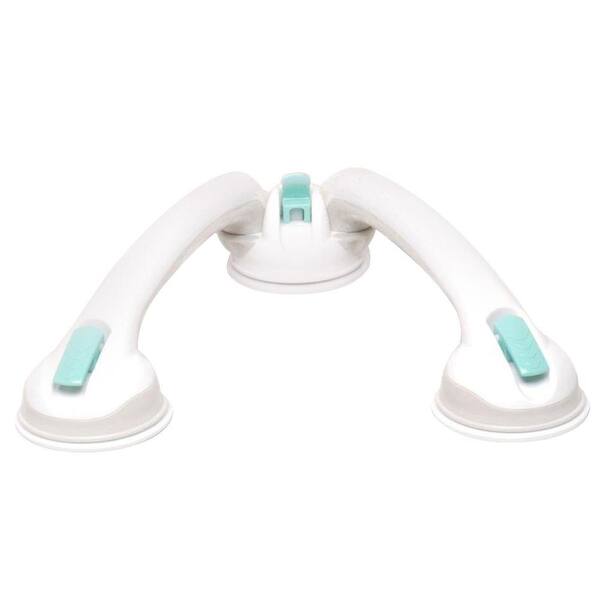 Unbranded 26 in. x 2 in. Swivel Suction Grab Bar in White