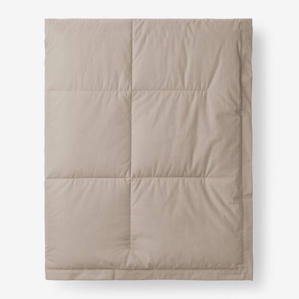 The Company Store LaCrosse Down Feather Tan Cotton King Blanket