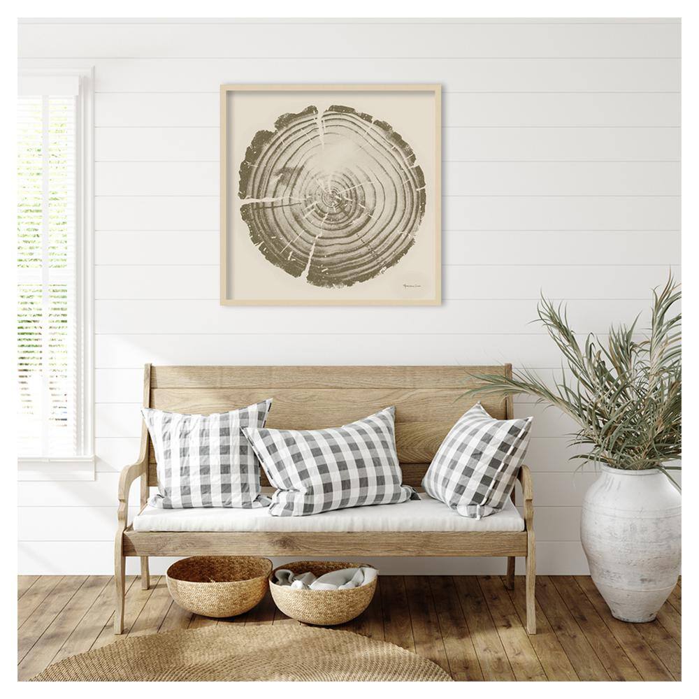 Tree Trunk Cream II Natural Wood Framed Wall Art