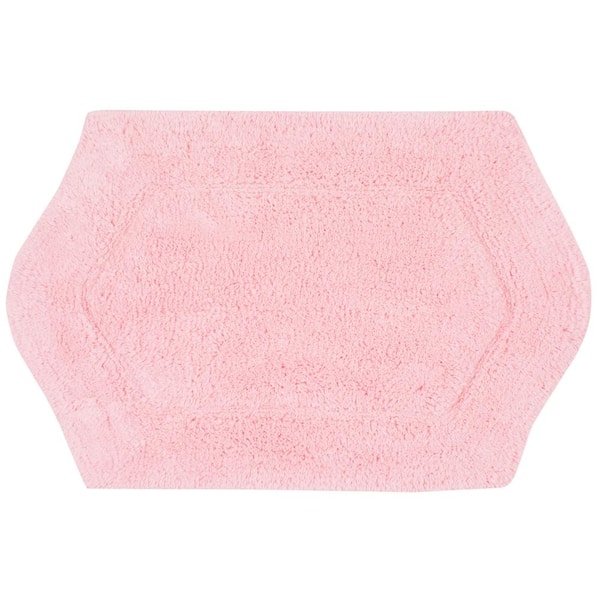 Waterford Collection 100% Cotton Tufted Bath Rug, 17 in. x24 in. Rectangle, Pink