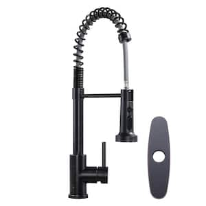 Single Handle Pull Down Sprayer Kitchen Faucet in Oil Rubbed Bronze