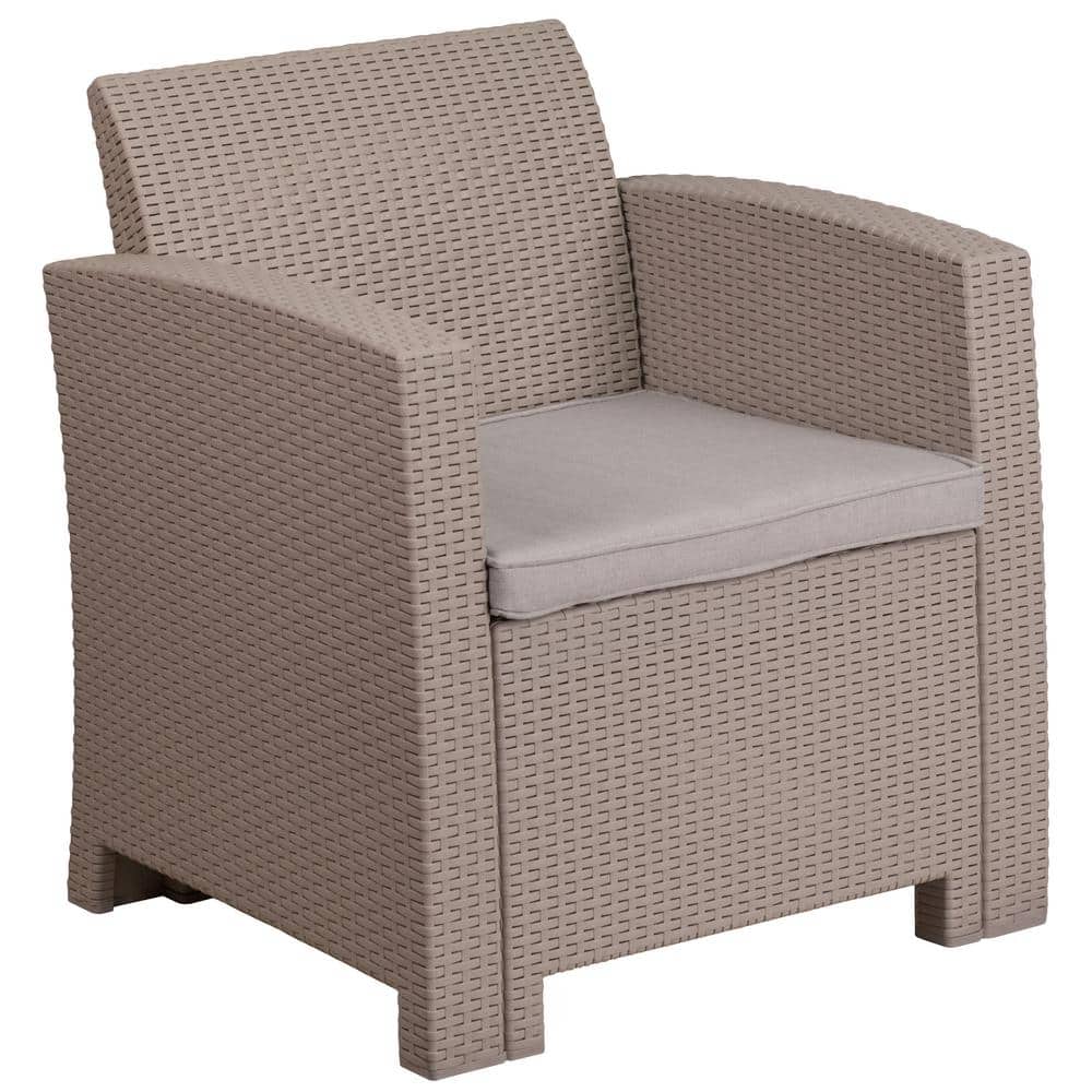 Wood Outdoor Dining Chair in Light Gray price history on PriceWatchPro