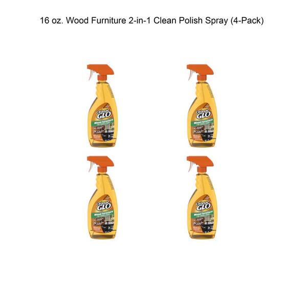 Orange GLO 16 oz. Wood Furniture 2-in-1 Clean Polish Spray 5703711995 - The  Home Depot