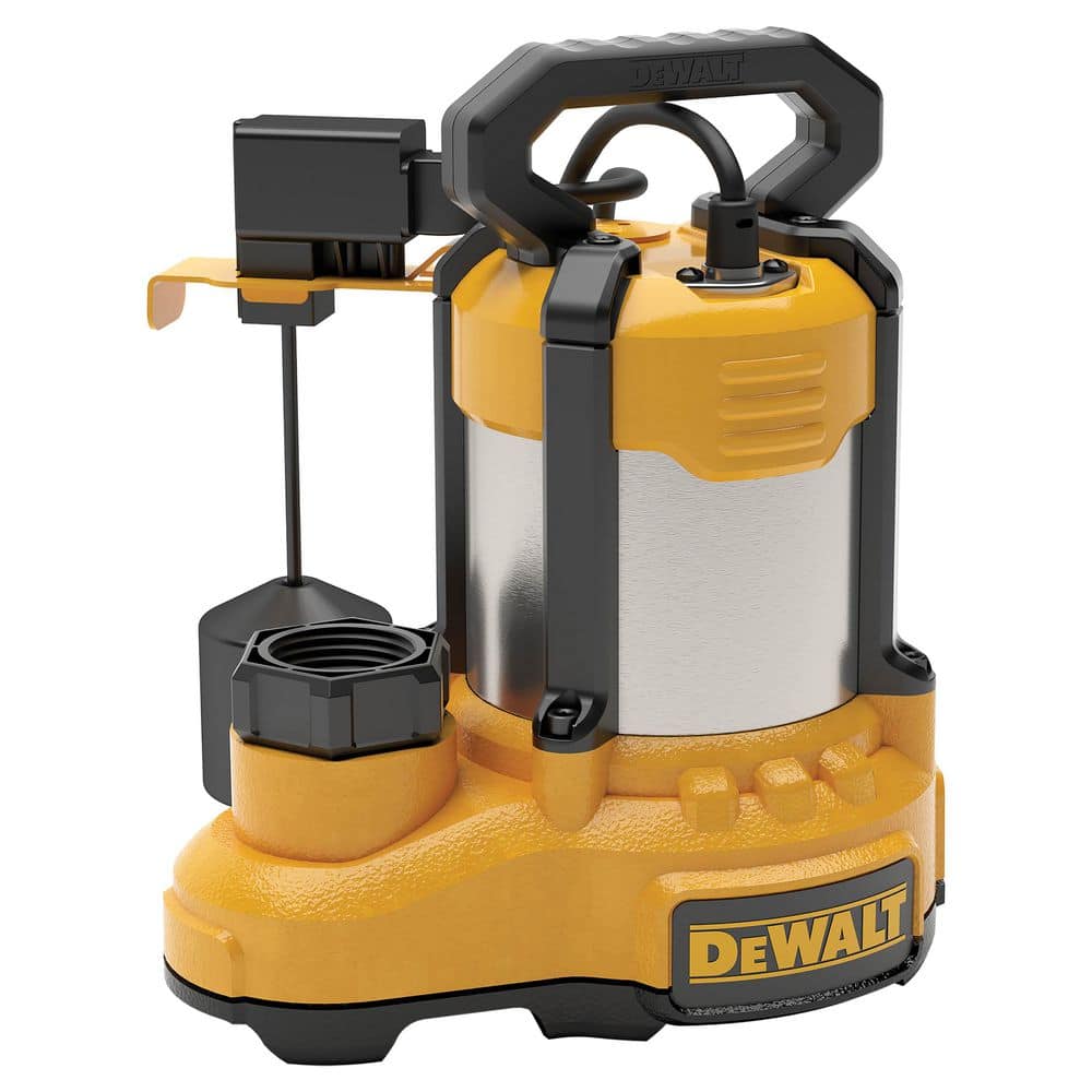 DEWALT 1 3 hp. Stainless Steel Cast Iron Submersible Sump Pump