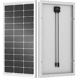 100-Watt Solar Panel 12-Volt Monocrystalline Single Panel High Efficiency Module for RV, Marine Boat, Caravan