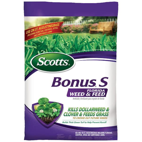 Scotts Turf Builder Bonus S 17.24 lbs. 5,000 sq. ft. Florida Weed and Feed Weed Killer Plus Lawn Fertilizer