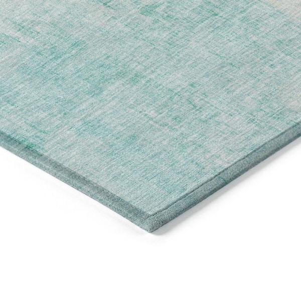 Chantille Machine Washable Indoor/Outdoor Abstract ACN1759 Teal 5 ft. x 7 ft. 6 in. Area Rug