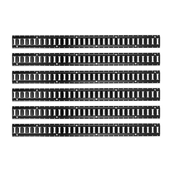 E-Track Tie-Down Rail Kit, 6 Pack 5 ft. E Track Rails, 26 Pcs Includes 2 Ratchet Straps & O-Rings & Tie-Offs 2025 update