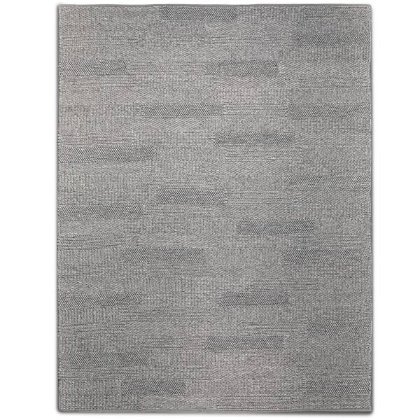 Simpli Home Russell Mocha 8 ft. x 10 ft. Rectangle Solid Pattern Wool Polyester Cotton Runner Rug