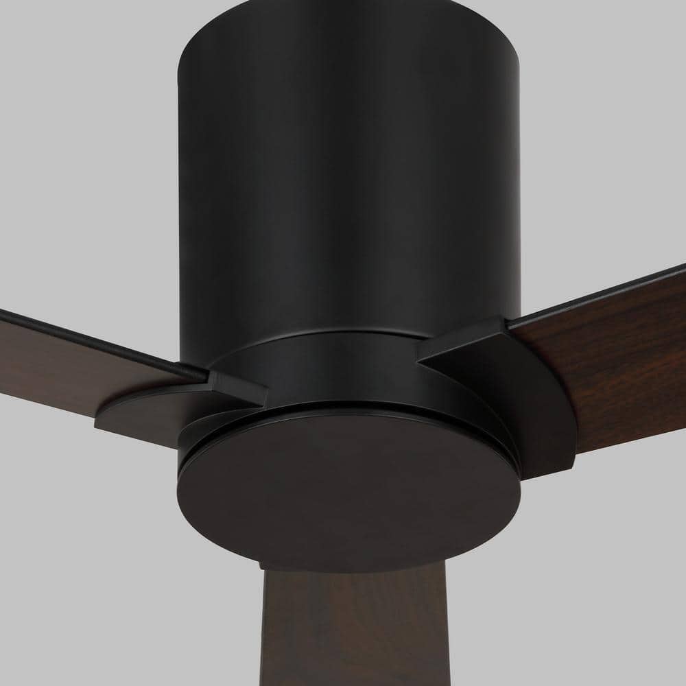 Midnight Black 52" Modern Reversible Ceiling Fan with Remote