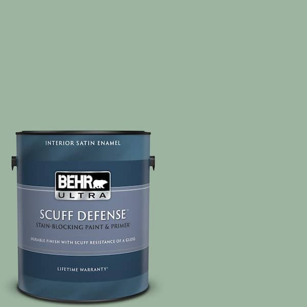 BEHR MARQUEE 1 gal. #S410-4 Copper Patina One-Coat Hide Satin Enamel  Interior Paint & Primer 745401 - The Home Depot