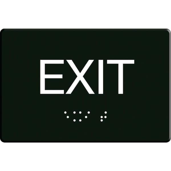The Hillman Group 6 in. x 9 in. Self Adhesive Exit Sign