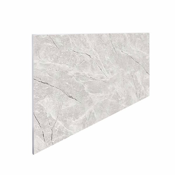 Falkirk Irvine II, 1/8 in. x 2 ft. x 4 ft. Brown Glossy PVC Decorative Wall Paneling, Faux Marble, 4-Pack