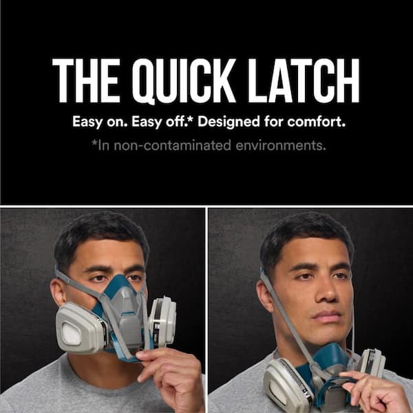 Paint Project Quick Latch Reusable Respirator 6502QL, OV/P95