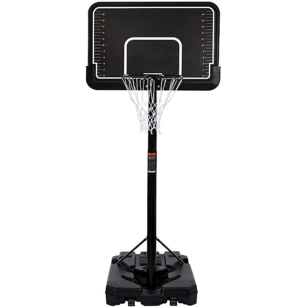 Unbranded Portable Basketball Hoop and Goal with Vertical Jump Measurement with 6.6 ft.-10 ft. Height Adjustment for Youth, Adults