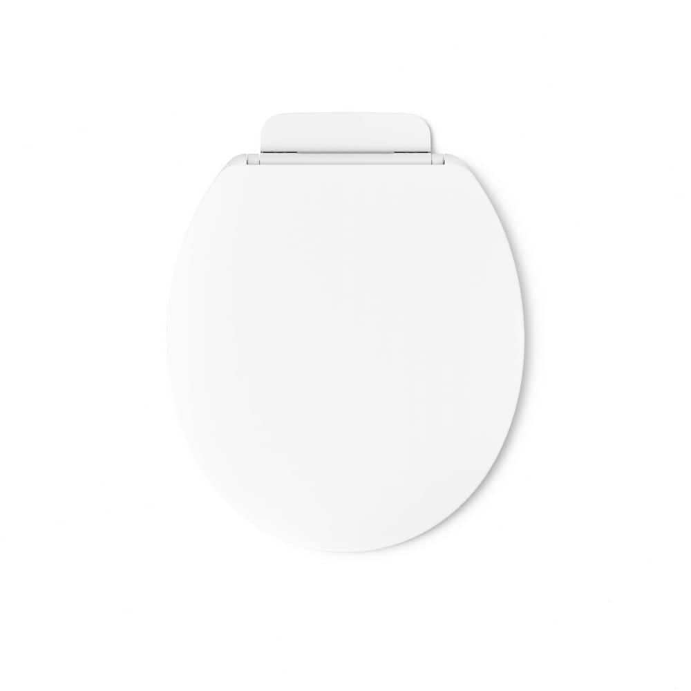White Round Quiet-Close Toilet Seat with ReadyLatch