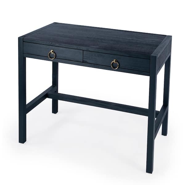 Butler Specialty Company 30.5 in. H x 40.0 in. W x 22.0 in. D Navy Blue Lark Wooden 2-Drawer Desk