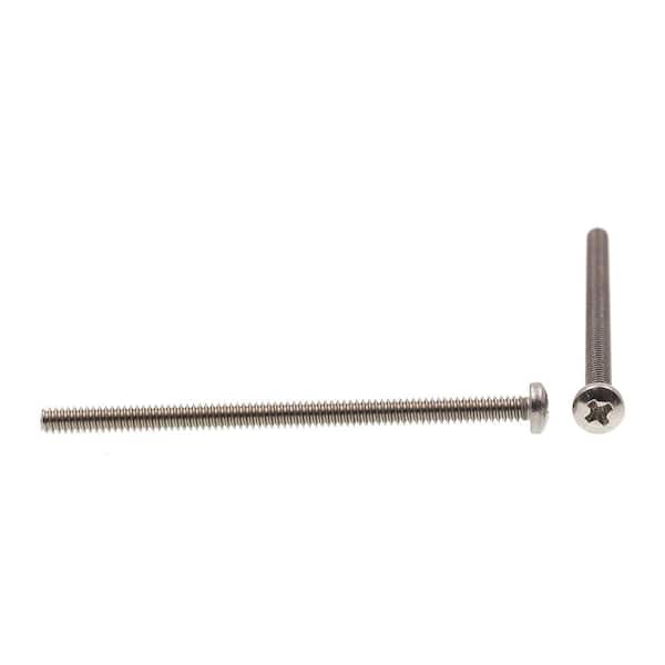 Prime-Line #4-40 x in. Grade 18-8 Stainless Steel Phillips Drive Pan Head  Machine Screws (25-Pack) 9126651 The Home Depot