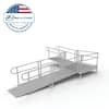 Ez Access Pathway Ft L Shaped Aluminum Wheelchair Ramp Kit With