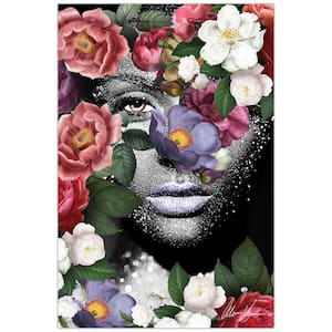 32 in. x 48 in. "Earth Goddess II" Unframed Floating Tempered Glass Panel People Art Print Wall Art