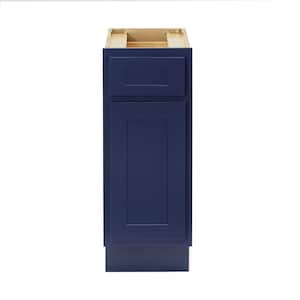 12 in. W x 21 in. D x 32.5 in. H 1-Drawer Bath Vanity Cabinet Only in Blue