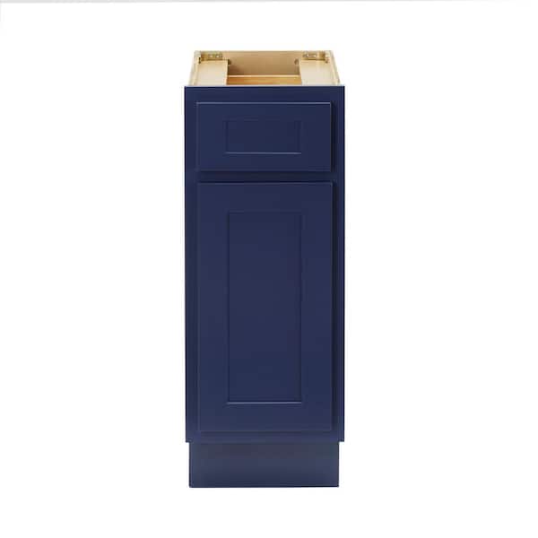 Vanity Art 12 in. W x 21 in. D x 32.5 in. H 1-Drawer Bath Vanity Cabinet Only in Blue