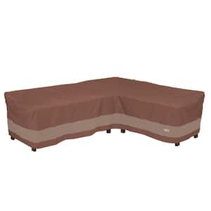 Duck Covers Ultimate 106 in. x 85 in. L x 34 in. W x 31 in. H L-Shape Sectional Lounge Set Cover-Right