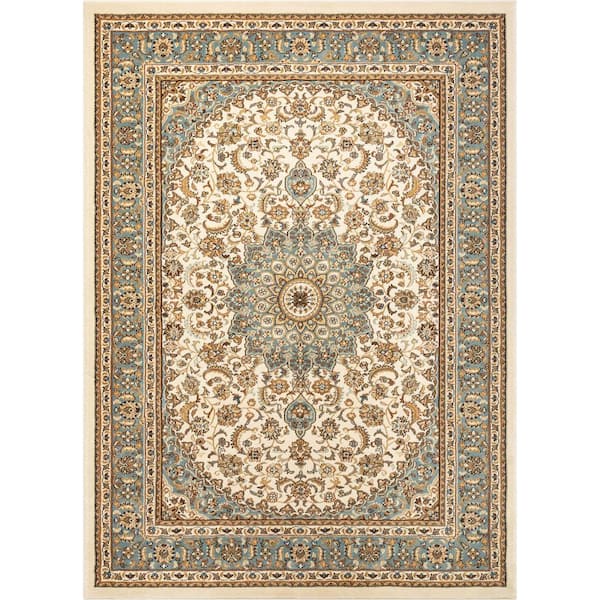 Well Woven Timeless Aviva Ivory 11 ft. x 15 ft. Traditional Area Rug