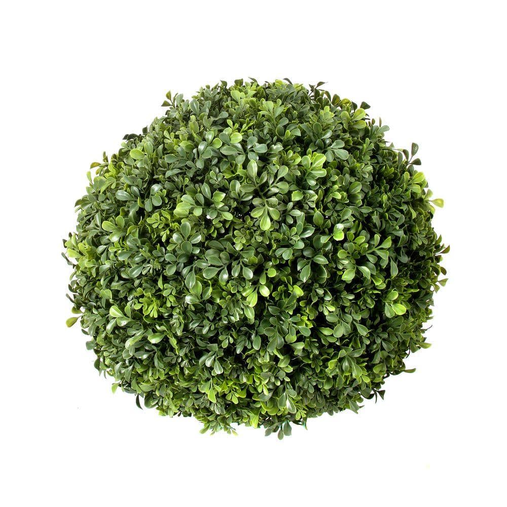 17 in. Green Outdoor English Artificial Boxwood Ball price history on PriceWatchPro