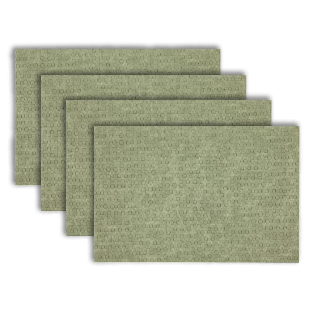 Dainty Home Plush Green 8 in. Memory Foam Polyester Sleep Supportive