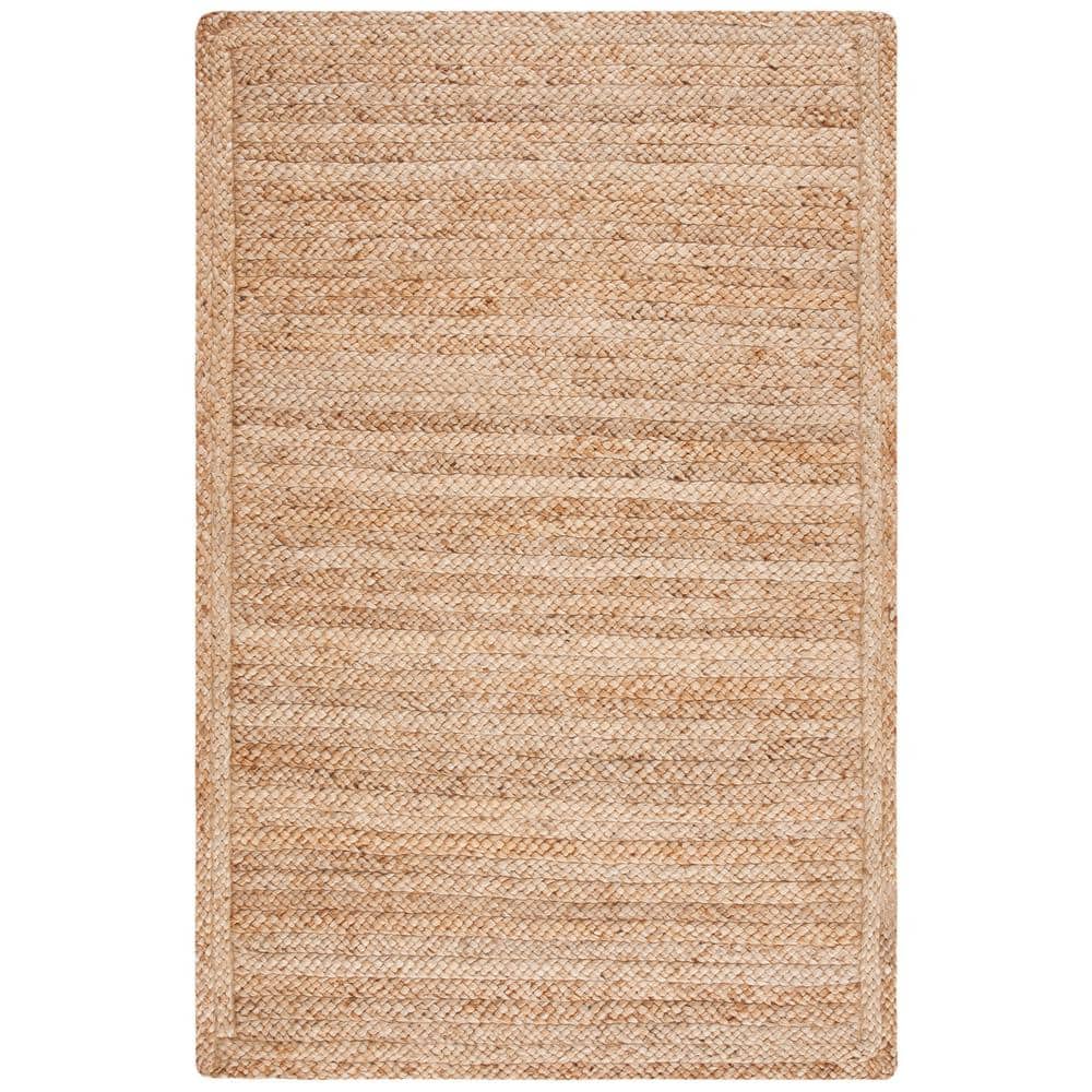 Natural Fiber Hand Woven Jute Area Rug 2'6" x 4'