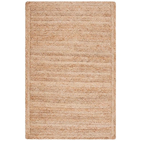 SAFAVIEH Natural Fiber Beige Doormat 2 ft. x 4 ft. Border Woven Area Rug