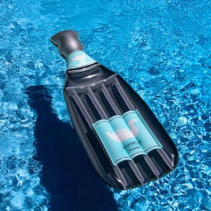 Vinyl The Prosecco Float Inflatable Bottle Shaped Pool Lake Raft