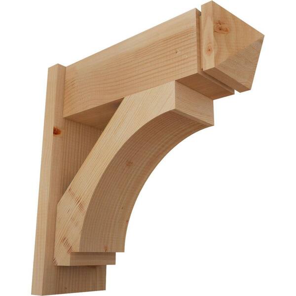 Ekena Millwork 8 in. x 22 in. x 22 in. Imperial Arts and Crafts Smooth Douglas Fir Outlooker