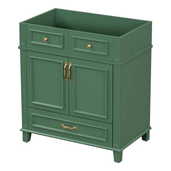 Cesicia 29.4 in. W x 17.9 in. D x 33.2 in. H Bath Vanity Cabinet without Top in Green with 1-Drawer