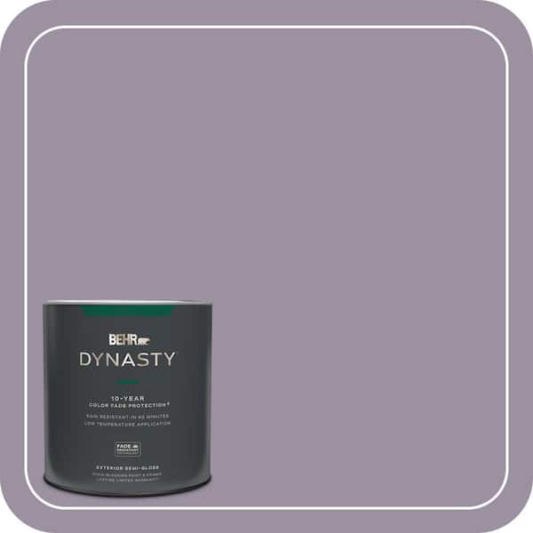 BEHR DYNASTY 1 qt. #660F-5 Amethyst Phlox Semi-Gloss Enamel Exterior Stain-Blocking Paint & Primer