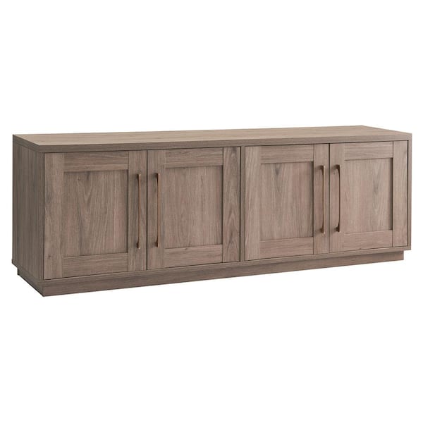 Tillman 68 in. Antiqued Gray Oak Rectangular TV Stand Fits TV's up to 75 in.