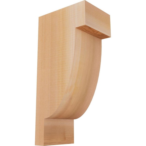 Ekena Millwork 5-1/2 in. x 8 in. x 16 in. Western Red Cedar Alpine Smooth Corbel