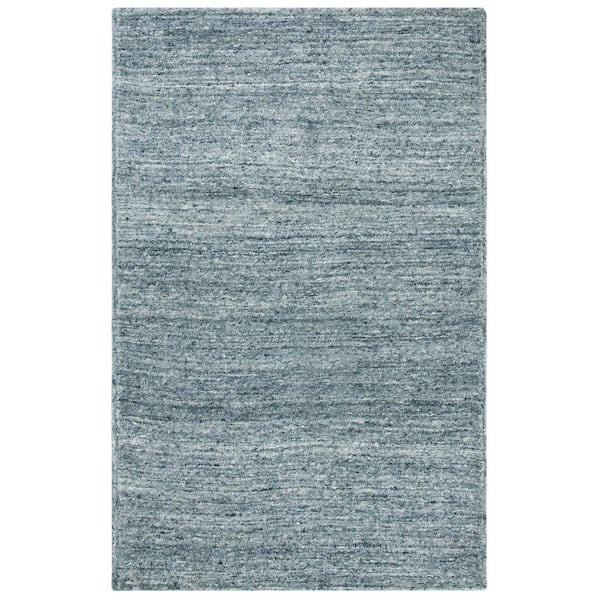 SAFAVIEH Himalaya Blue/Gold 6 ft. x 9 ft. Solid Color Area Rug
