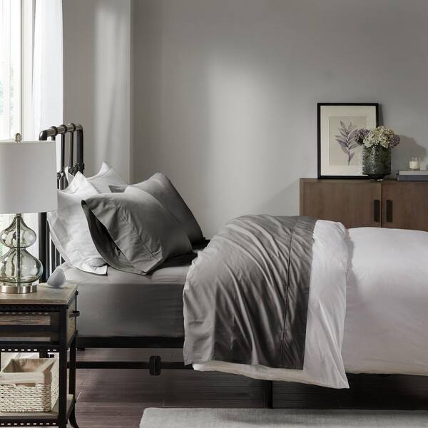 Madison Park Peached Percale 4 Piece, California King Cotton Bed Sheets