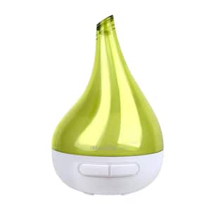 0.04 Gal. Drop-Shaped Cool Mist Humidifier Ultrasonic Aroma Essential Oil Diffuser in Green