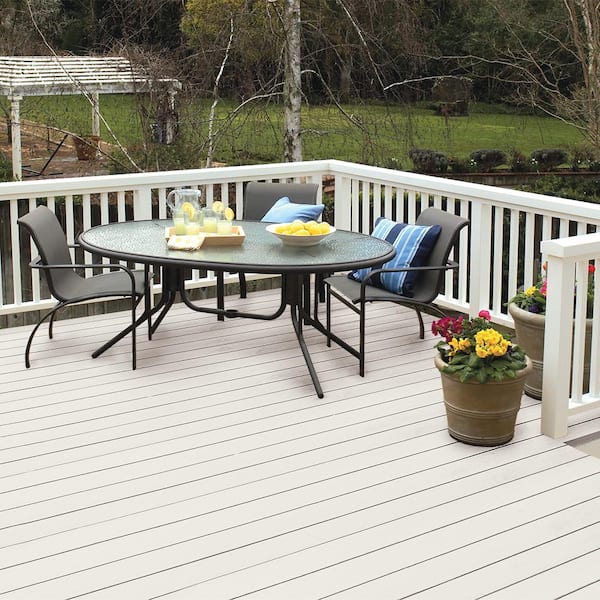 8 oz. White Base Solid Color Waterproofing Exterior Wood Stain and Sealer Sample