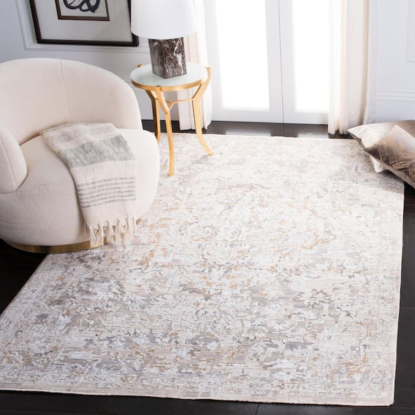 Martha Stewart Sabrina Ivory/Beige 8 ft. x 10 ft. Abstract Gradient Area Rug