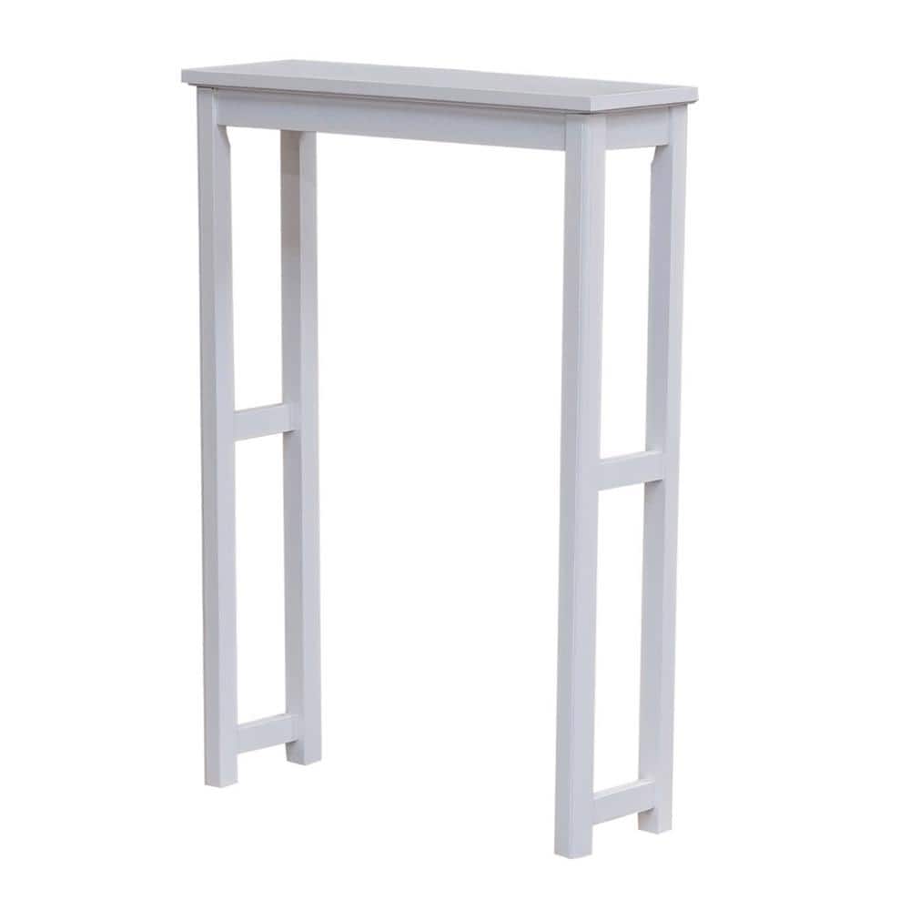 White Wood Over-the-Toilet Storage Shelf