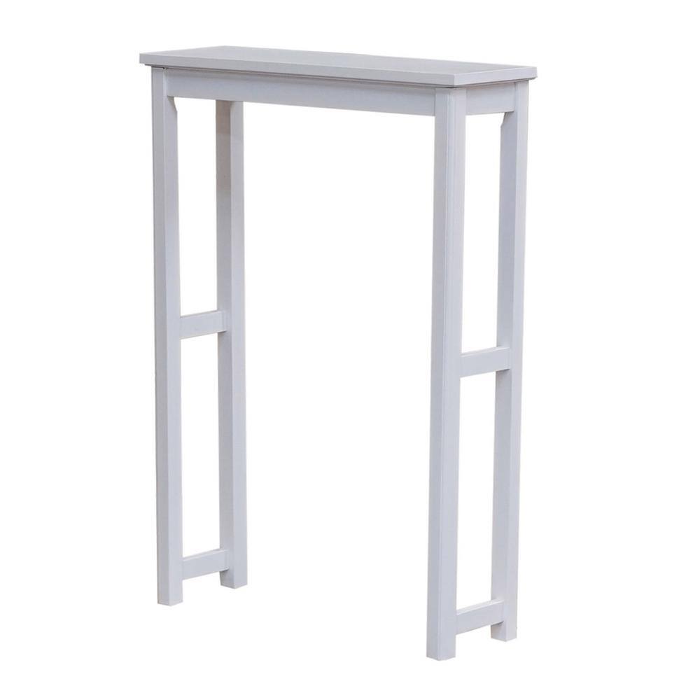 White Wood Over-the-Toilet Storage Shelf