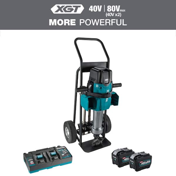 80V max (40V max X2) XGT Brushless Cordless 70 lb. AVT Breaker Hammer Kit, AWS Capable (8.0Ah)