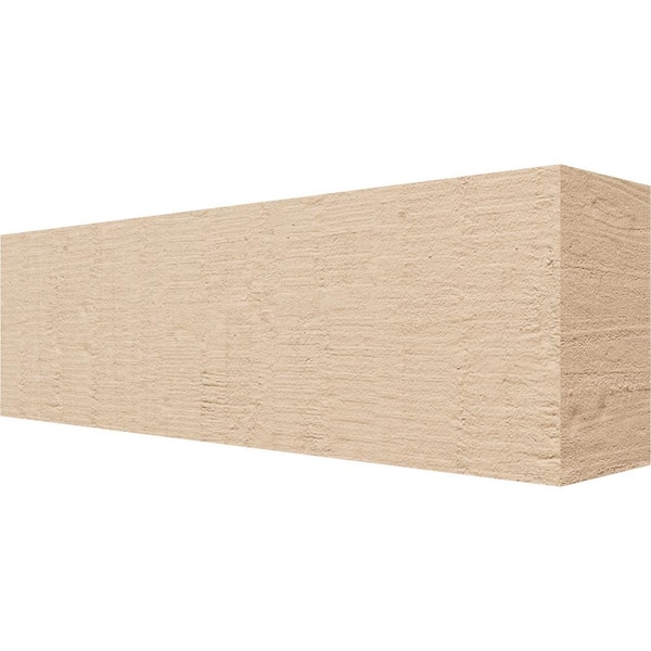 Ekena Millwork 4-in. x 6-in. x 20-in. Block Woodgrain, Primed Tan Timberthane Polyurethane Rafter Tail Brace