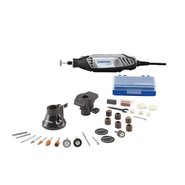 Dremel 3000 Series 1.2 Amp Variable Speed Corded Rotary Tool Kit with 28 Accessories, 2 Attachments and Carrying Case