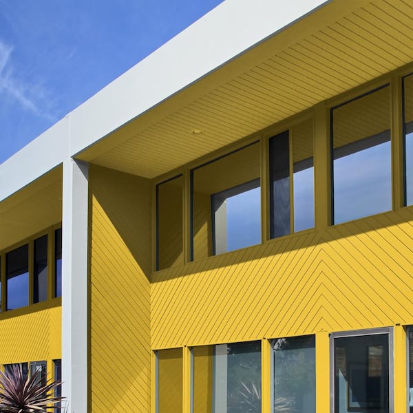 5 gal. #P300-7 Unmellow Yellow Satin Enamel Exterior Paint